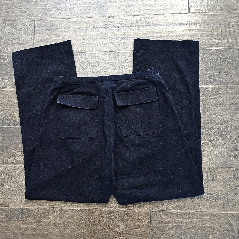 Oscar by Oscar De La Renta Black Cropped Pant - Size 6 - Picture 6 of 6